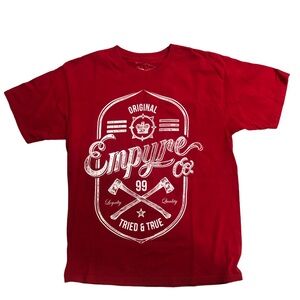 Empyre Surplus Co t-shirt Skateboarding vintage large red skater tee -L-  vtg ❤️